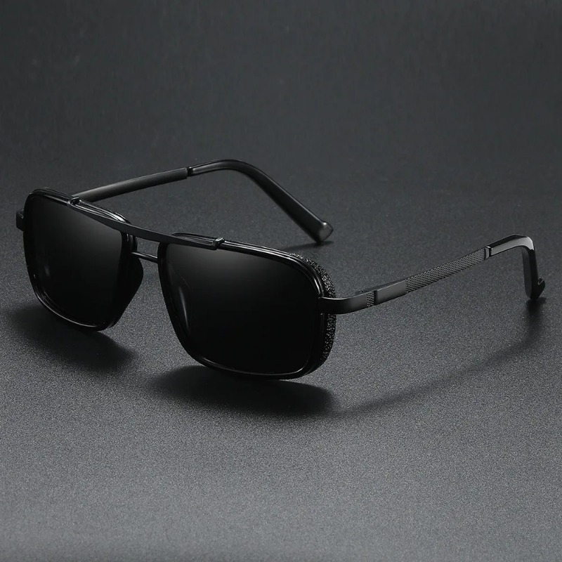 Sunglasses Uv400 - Роскошные прямоугольные мужские солнцезащитные очки в