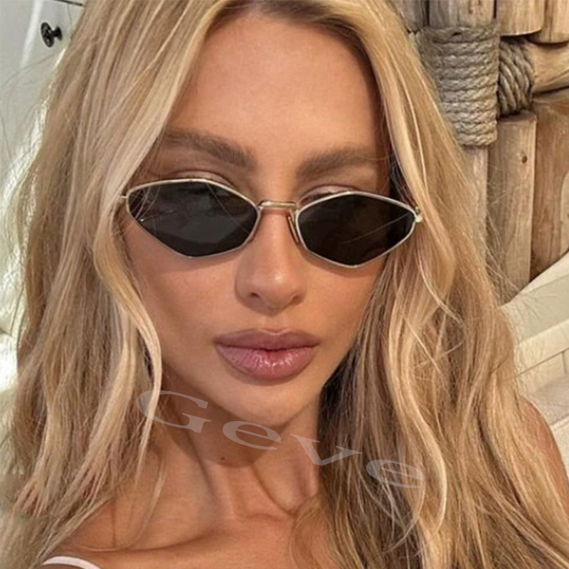 Sunglasses Uv400 - Модные многоугольные маленькие солнцезащитные очки, женские