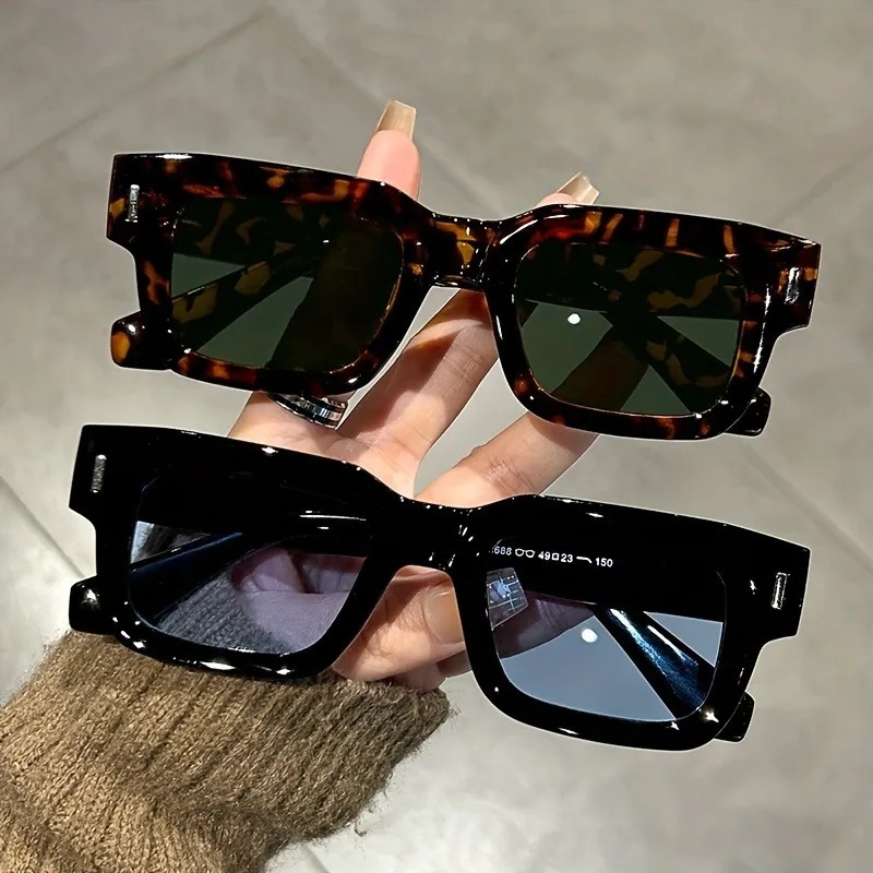 Designer Sunglasses - Роскошные прямоугольные солнцезащитные очки для женщин
