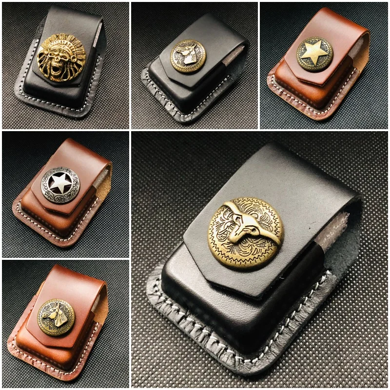 Premium Cigar Case - Классическая мультистильная кожаная поясная сумка для