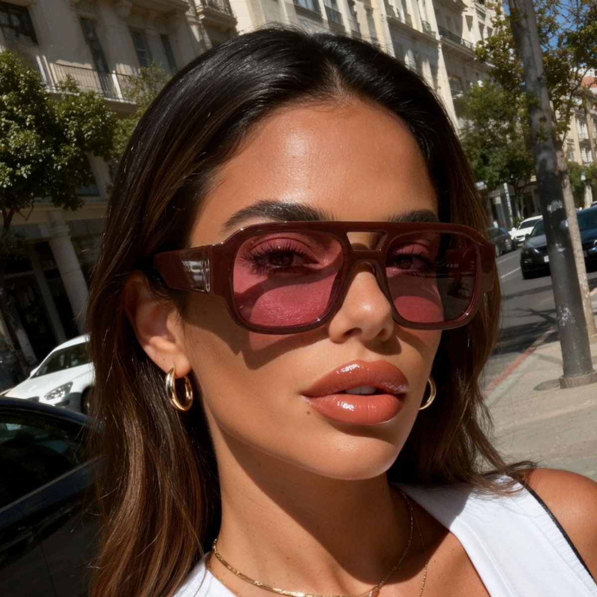 Sunglasses Uv400 - Ретро-авиаторские солнцезащитные очки New Y2K с
