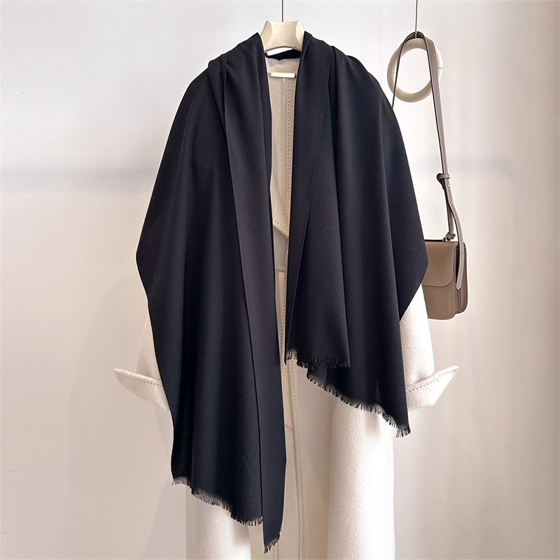 Cashmere Scarf - Роскошный зимний кашемировый шарф, женский однотонный