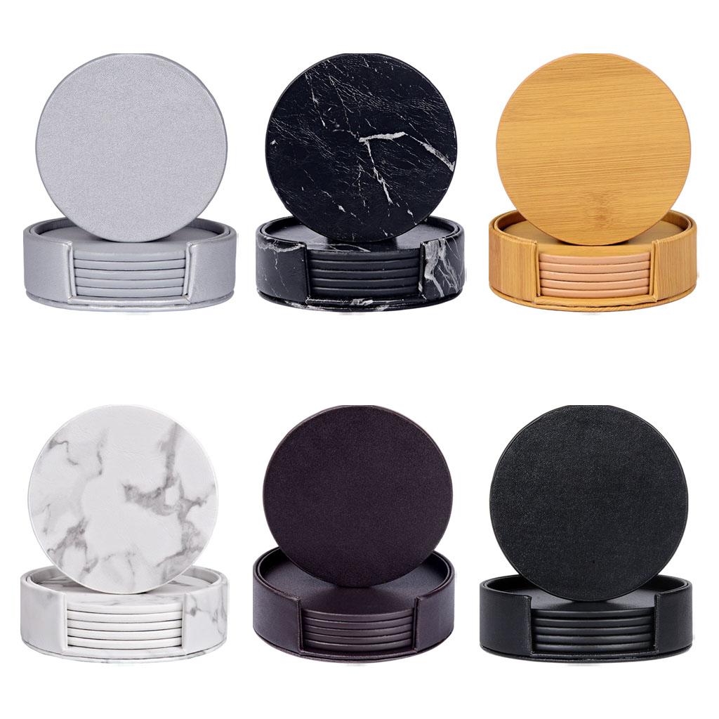 Круглые мраморные подставки с  – обзор и цена Marble Coaster Set