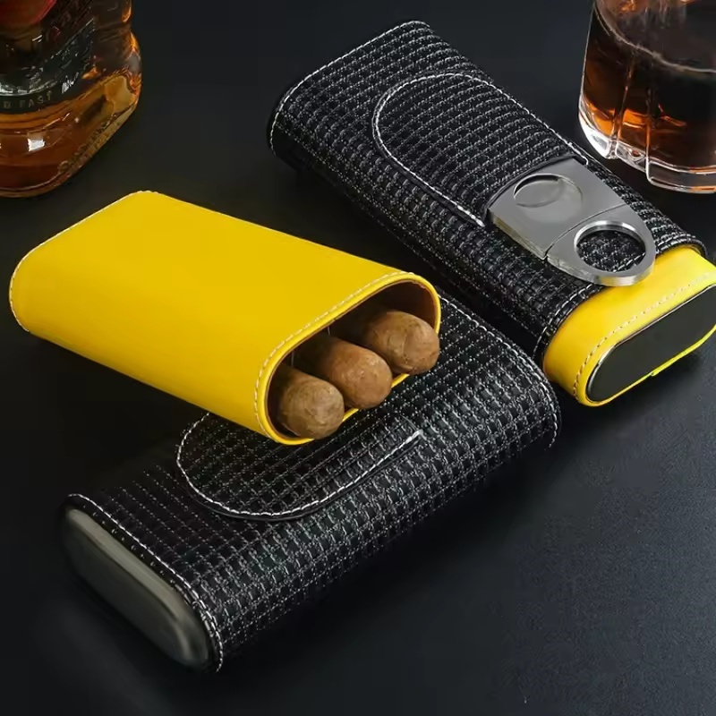 Портативный кожаный хьюмидор д – обзор и цена Premium Cigar Case