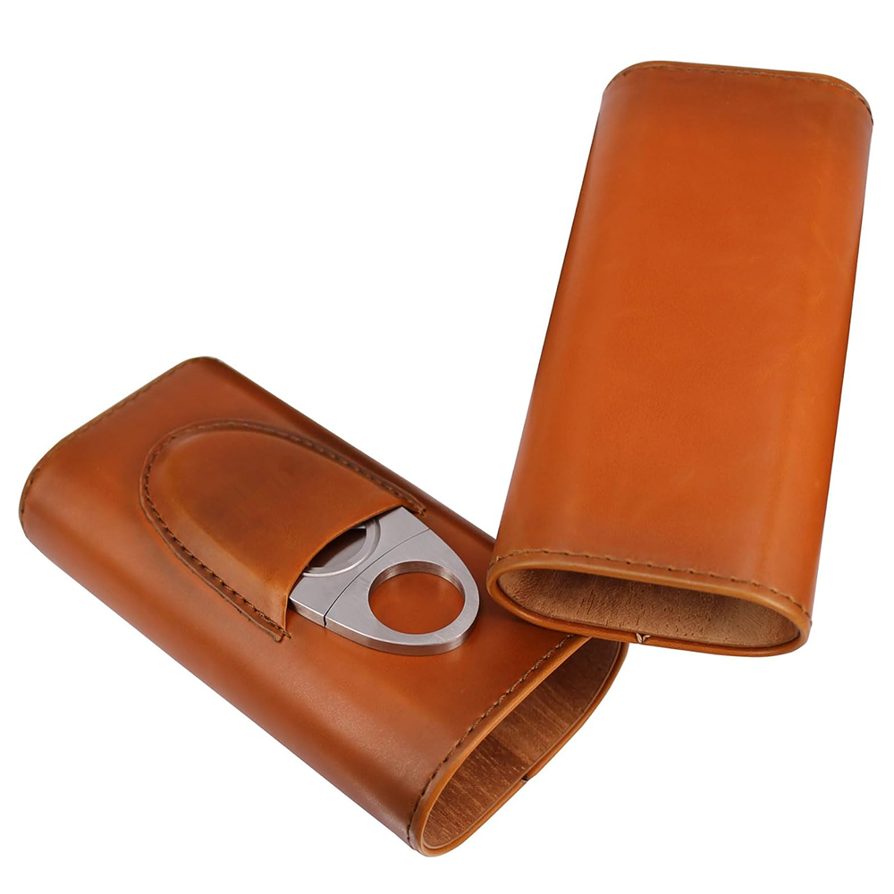 Кожаный футляр для сигар LMETJ – обзор и цена Premium Cigar Case