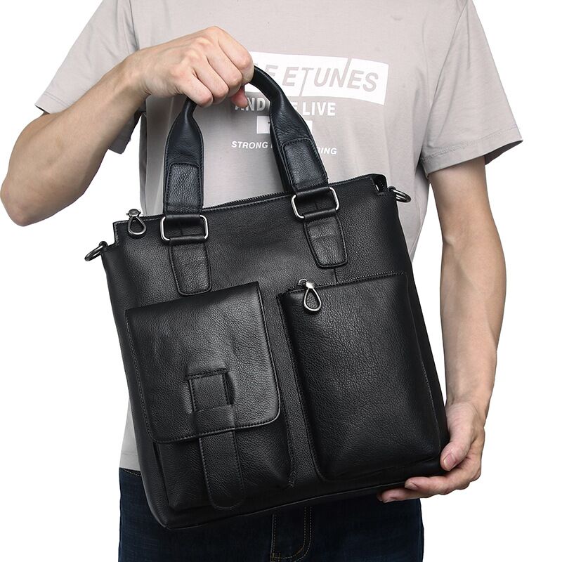 Портфель мужской вертикальный  – обзор и цена Leather Briefcase