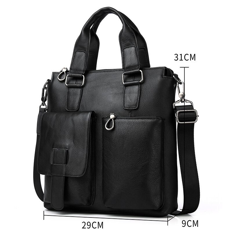 Портфель мужской вертикальный  – обзор и цена Leather Briefcase