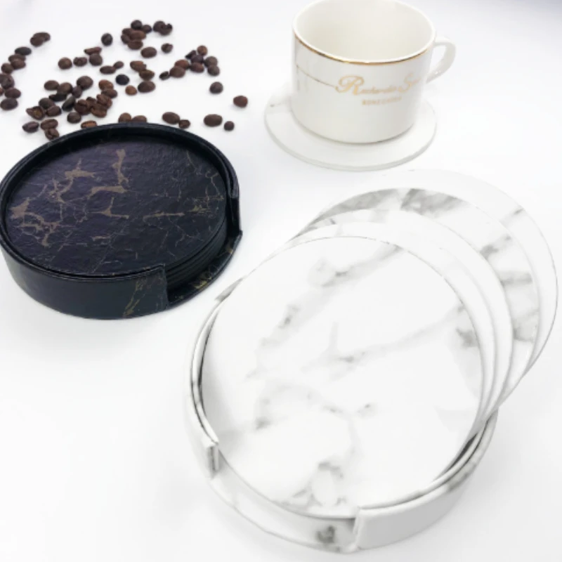 6 шт. мраморные подставки из и – обзор и цена Marble Coaster Set