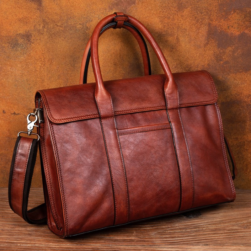 Кожаная сумка растительного ду – обзор и цена Leather Briefcase