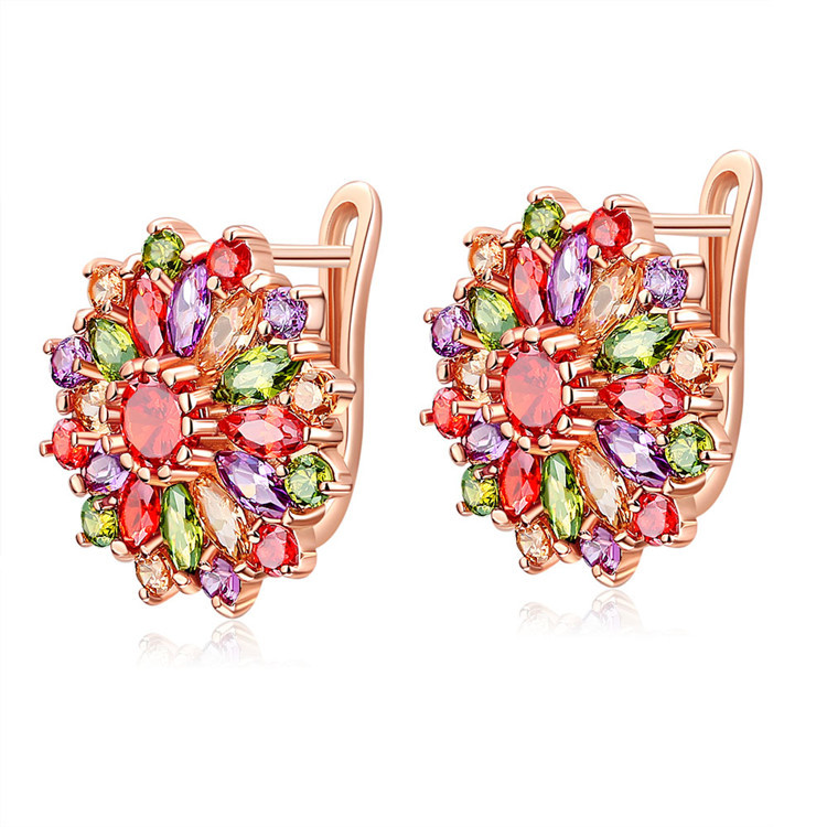 Серьги с натуральными кристалл – обзор и цена Gold Plated Jewelry