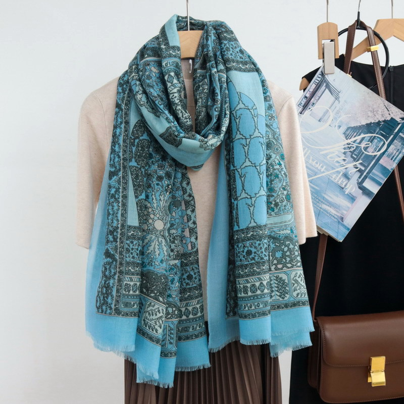 Длинный шарф с кисточками, рос – обзор и цена Cashmere Scarf