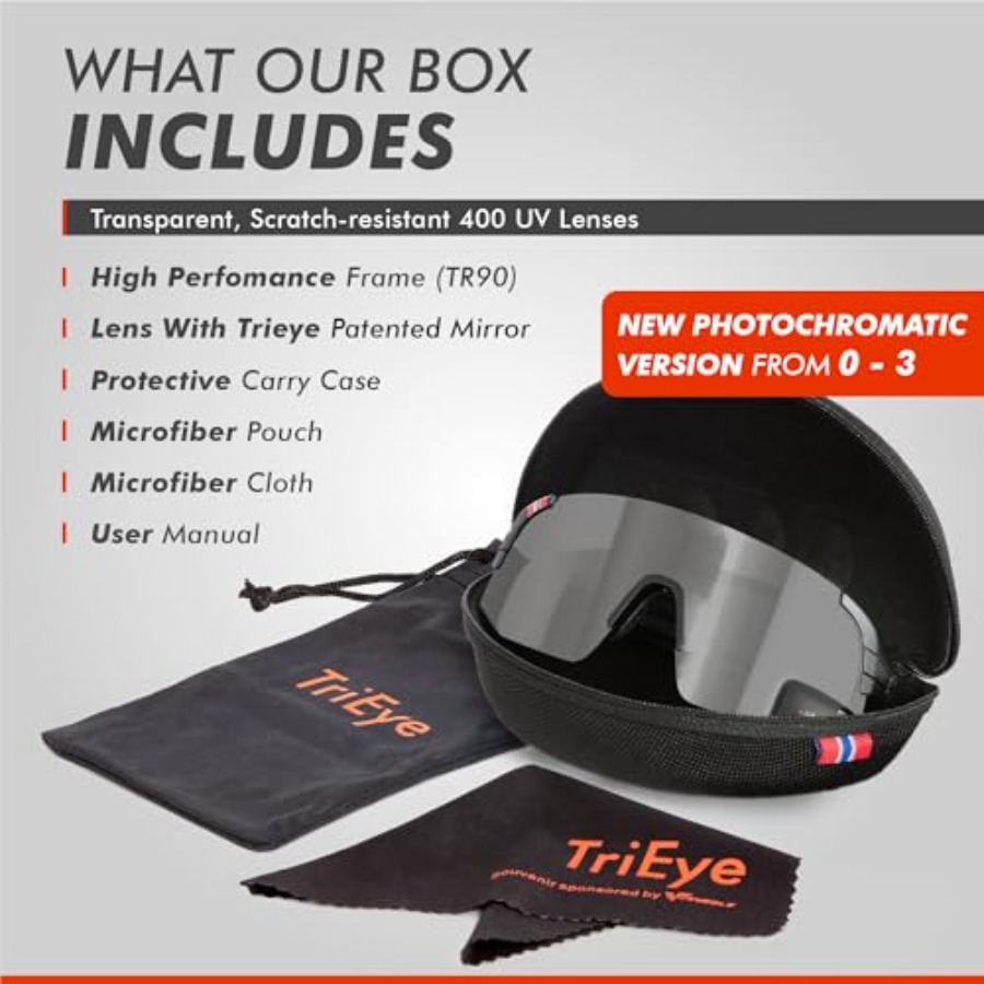 Велосипедные очки TriEye с зер – обзор и цена Sunglasses Uv400
