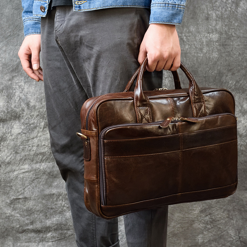 Роскошная сумка из натуральной – обзор и цена Leather Briefcase