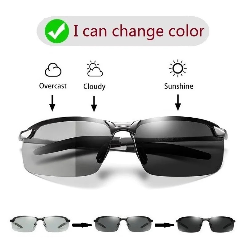 Мужские фотохромные поляризова – обзор и цена Sunglasses Uv400
