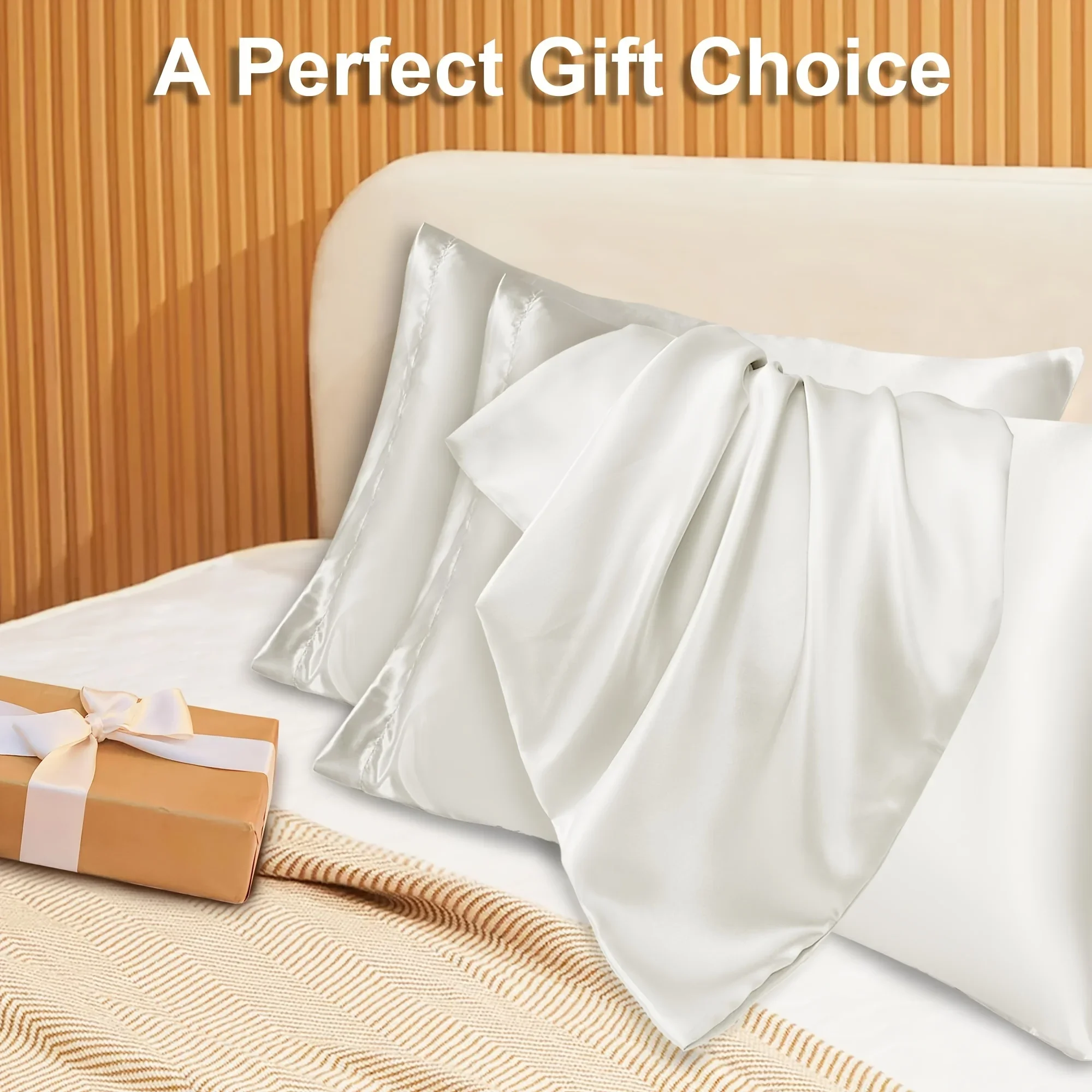 2 шт. роскошная атласная навол – обзор и цена Silk Pillowcase