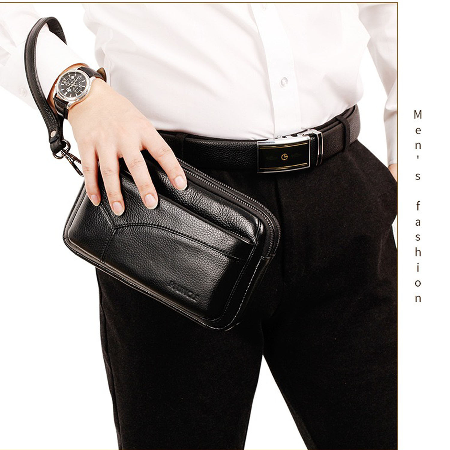Мужской модный деловой клатч и – обзор и цена Leather Wallet Men