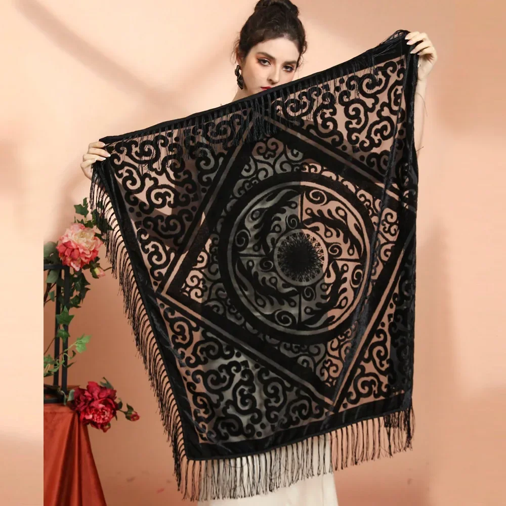 AW25 Бархатная жаккардовая шал – обзор и цена Cashmere Scarf