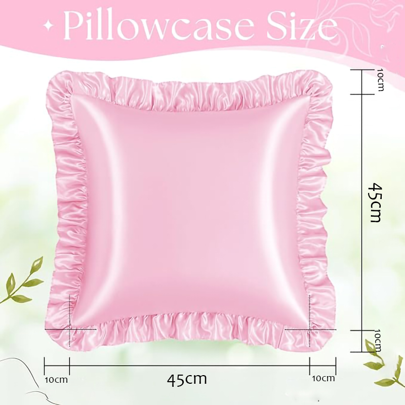 2 шт. атласных наволочек с рюш – обзор и цена Silk Pillowcase