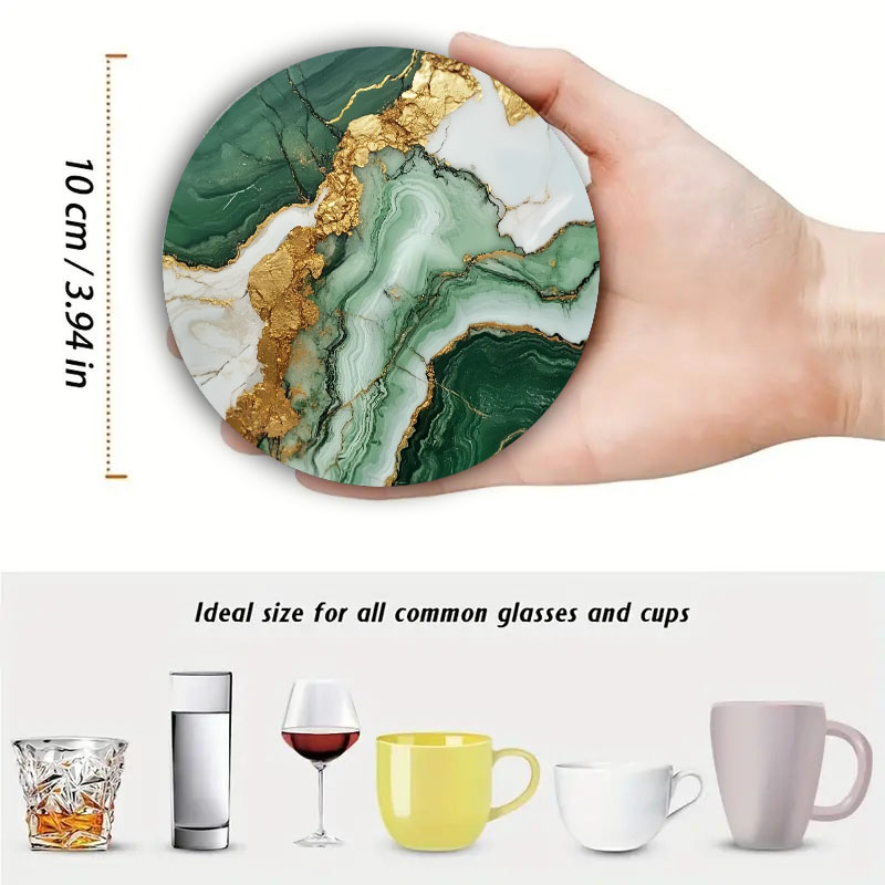 4 подставки под кружки с мрамо – обзор и цена Marble Coaster Set
