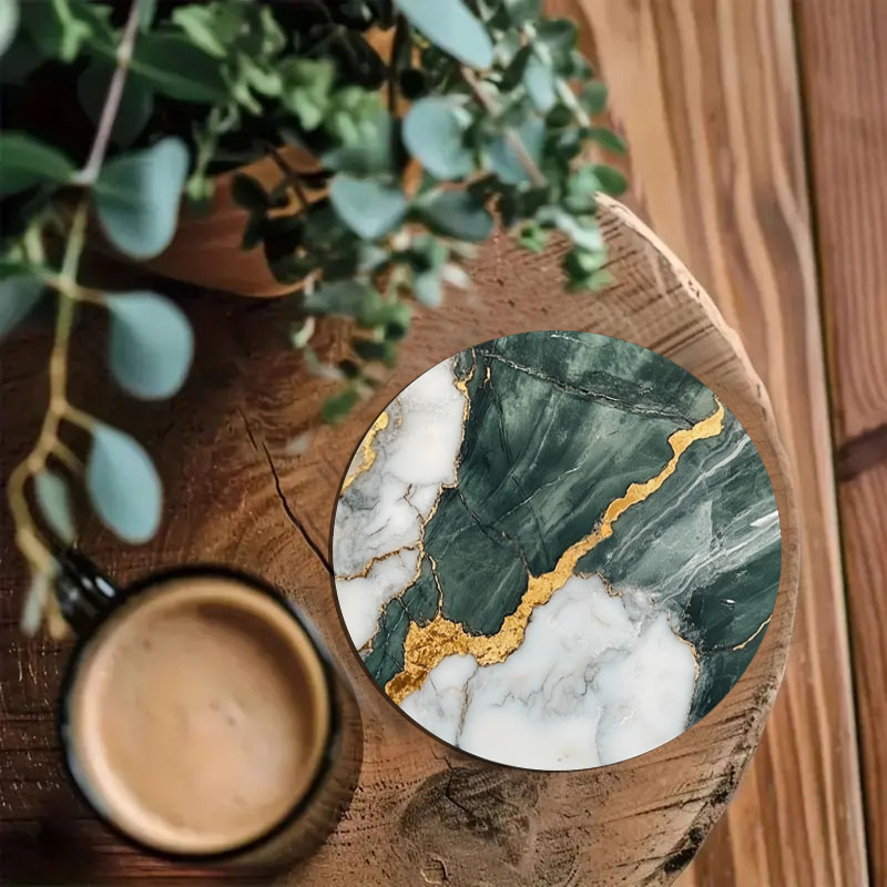 4 подставки под кружки с мрамо – обзор и цена Marble Coaster Set