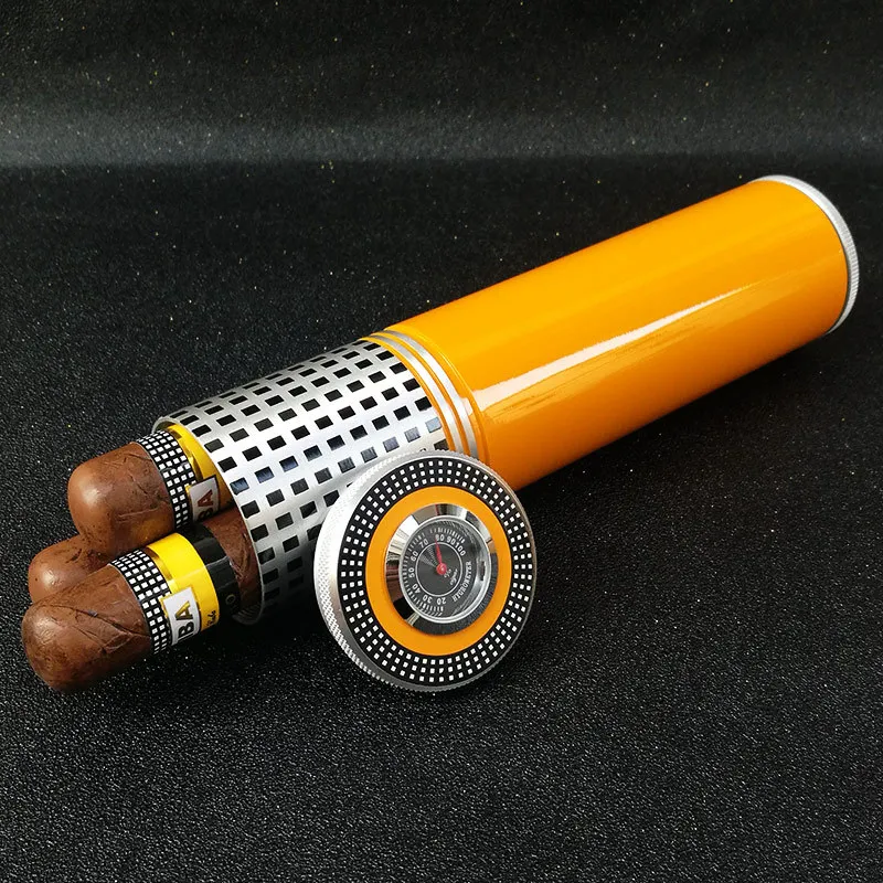 Тубус-хумидор для сигар с гигр – обзор и цена Premium Cigar Case